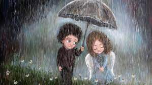 Picture positive art angel rain love ...