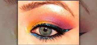 colorful tropical 80 s eyes