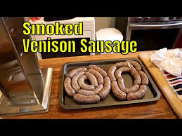 smoking venison sausage links