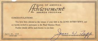 The Michael Tigar Archive Bank Of America Achievement