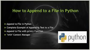 how to append to a file in python