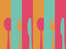 Fork And Spoon Powerpoint Templates Arts Food Drink Free Ppt
