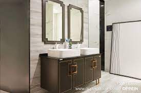 Double Sink Bathroom Vanity Units Plwy18168