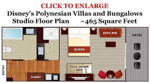 Disney Polynesian Studio Floor Plans