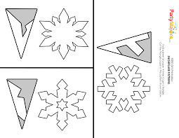Diy Paper Snowflakes Template Easy Cut Out Decorations