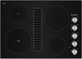kitchenaid 30 electric cooktop black