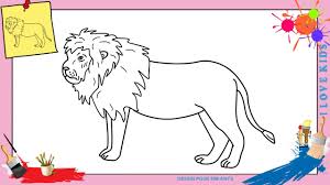 dessin lion 4 facile comment dessiner