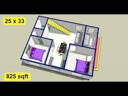 824 Sqft House Plan Design Ii 25 X 33