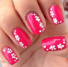 100 Flower Nail Designs All Things Pink Nail Designs Nails