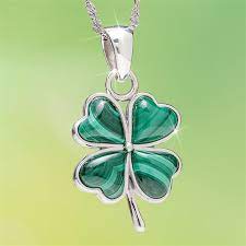 lucky four leaf clover pendant