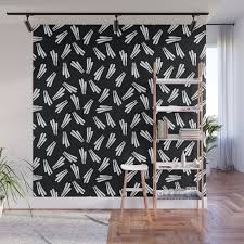 Hand Painted Stripes Wall Mural