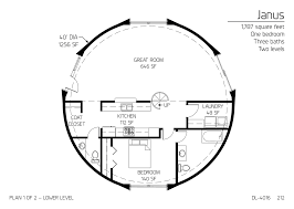 one bedroom monolithic dome floor plans