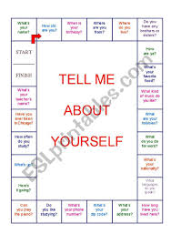 tell me about yourself board game