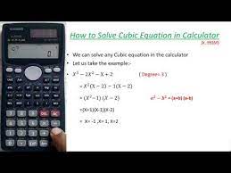 Solve Cubic Equation In Calculator