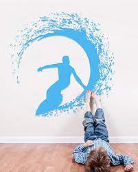 Surfer Wall Decals Surfing Room Sticker