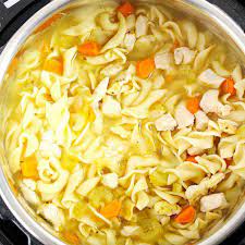 I'd also suggest increasing the amount of chicken stock as it seemed very light on the broth and heavy on the solid. Instant Pot Chicken Noodle Soup Crunchy Creamy Sweet
