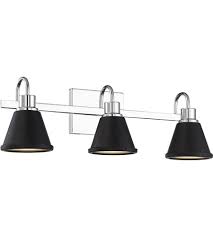 Nuvo 62 1473 Bette Led 24 Inch Polished Nickel And Matte Black Vanity Light Wall Light