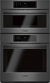 Hbl8743uc 30 Bosch 800 Series Sd Combination Wall Oven With Convection Black Stainless Steel