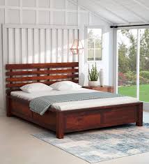 drew solid wood king size bed with