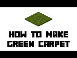 minecraft survival how to make green