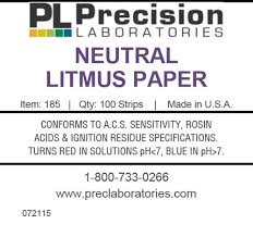 Neutral Litmus Test Paper Precision Laboratories