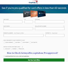 Maybe you would like to learn more about one of these? Capital One Credit Card Pre Approval