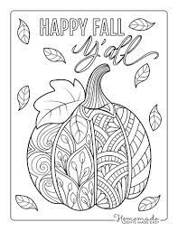 free printable autumn fall coloring pages
