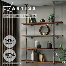 artiss wall shelves display bookshelf