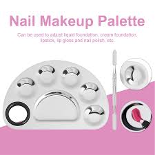 stainless steel cosmetic makeup plate