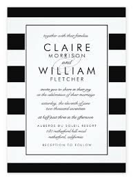 Top 10 Most Glamorous Black White Striped Wedding Invitations