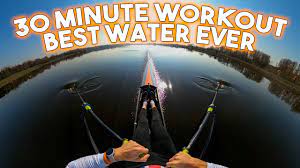 30 minute flat water row along single