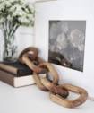 Five Link Hand Carved Wood Chain Decorative Object - Etsy