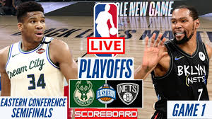 The brooklyn nets are an american professional basketball team based in the new york city borough of brooklyn. Nba Live Milwaukee Bucks Vs Brooklyn Nets Game 1 Playoffs Score Board Streaming Today 6 6 21 Win Big Sports