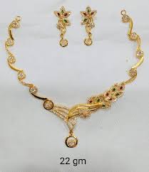 light weight gold necklace designs