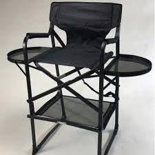 foldable makeup chair with double tray