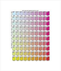 Free 8 Sample Cmyk Color Chart Templates In Pdf