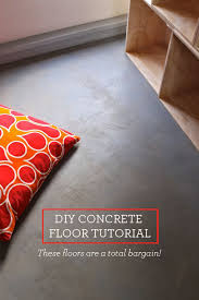 Once the floor is dry, start applying a coat of epoxy primer. Diy Concrete Floor Cheap Home Diys Design Mom