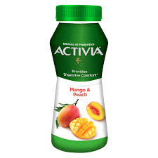 activia yogurt go peach and mango drink