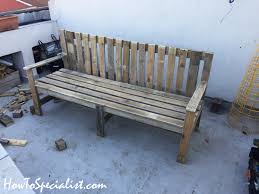 Pallet Wood Bench Diy Project