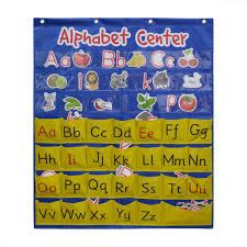 Amazon Com Alphabet Center Pocket Chart Abcs Letter