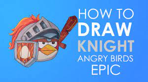 How to draw - Knight - Angry Birds Epic - YouTube