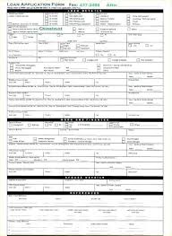 Loan Application Form Templates Template Personal Free