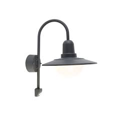 Modern Outdoor Wall Lamp Black Ip44