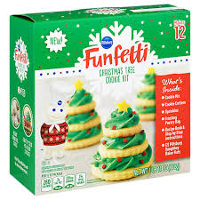 Christmas tree shape sugar cookies, 24 count: Pillsbury Sugar Cookie Tree Kit Holiday 39 52 Oz Jewel Osco