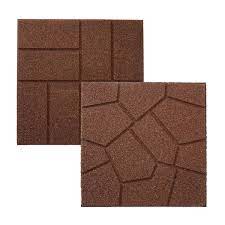 Brown Dual Sided Rubber Paver