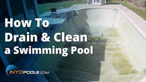 How To Drain and Clean A Swimming Pool - YouTube