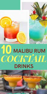 marvelous malibu rum tails