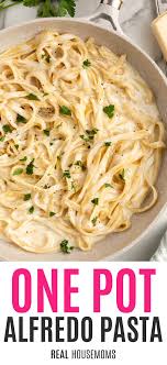 one pot alfredo pasta with video real