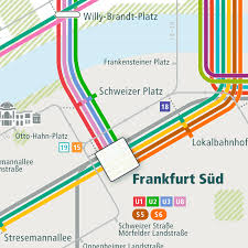 frankfurt rail map city train route