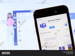 Microsoft teams is a proprietary business communication platform developed by microsoft, as part of the microsoft 365 family of products. Phone Microsoft Teams Image Photo Free Trial Bigstock
